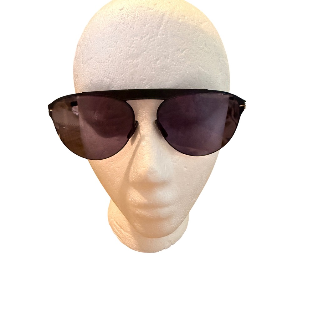 ic! berlin Meike‎ B. Sunglasses Black Matte Gold Aviator Germany Downtown Summer